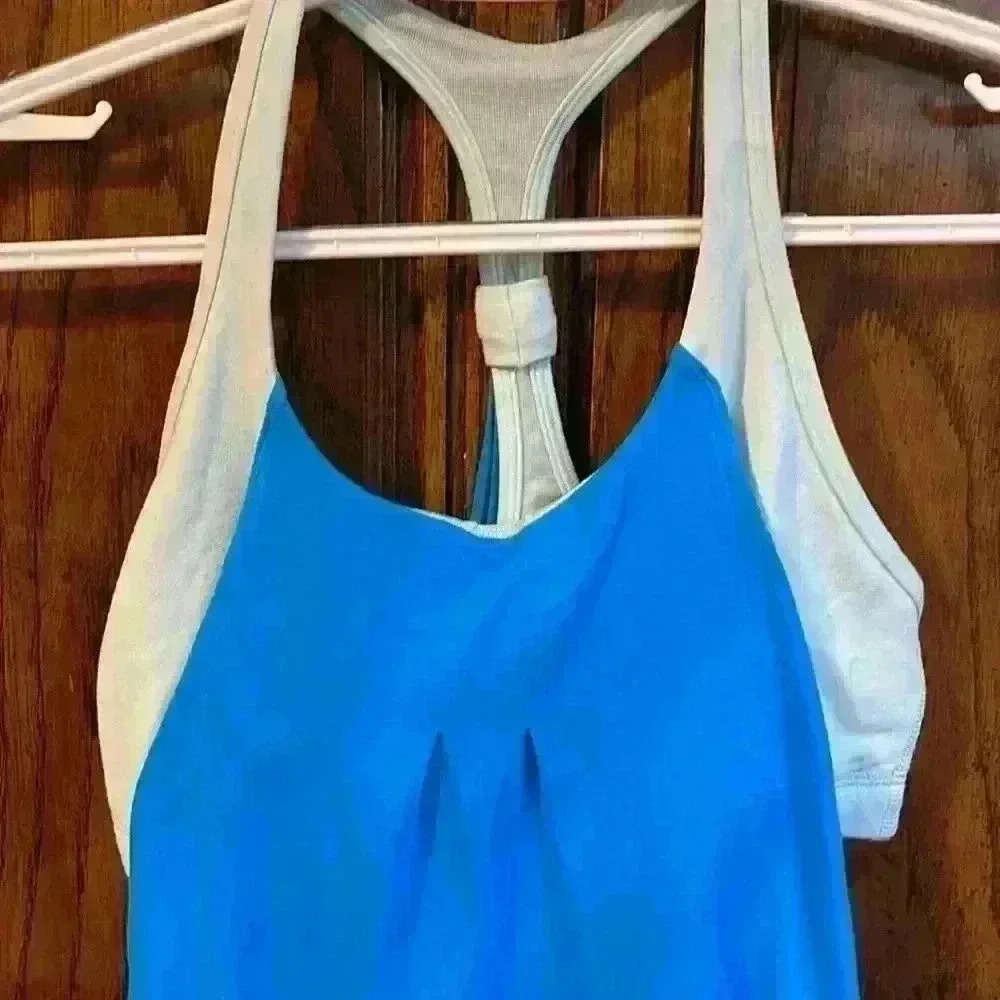 Lululemon Practice Freely Tank size 4 
Beach Blanket Blue / Aquamarine - Picture 15 of 15